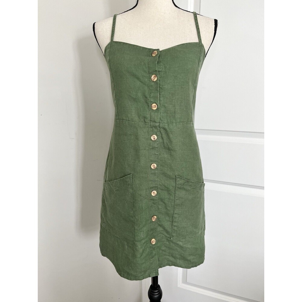 Faithfull the Brand Green Mini Dress